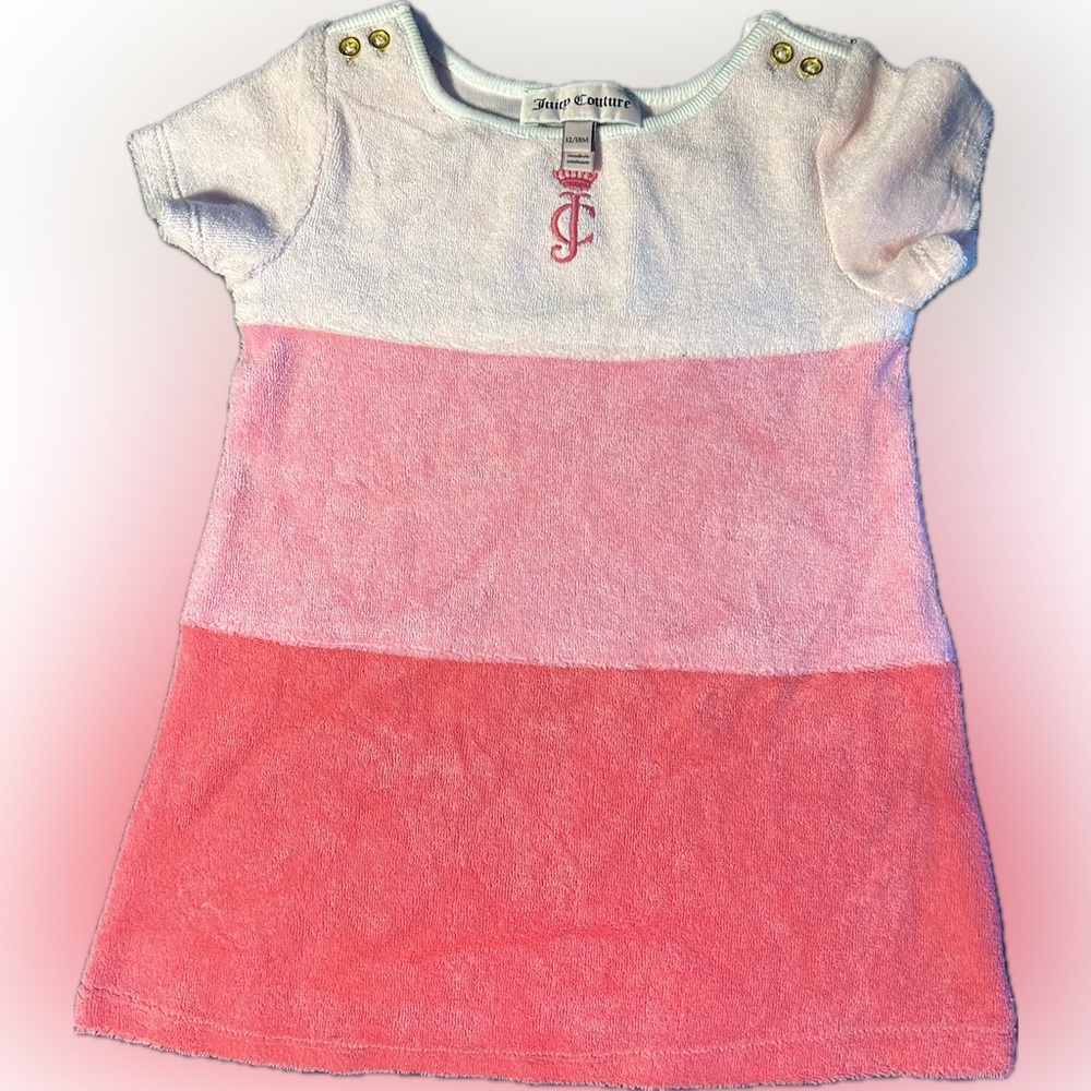 Juicy Couture Classic pink stripe  12-18 m